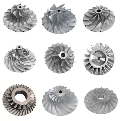 Rueda de compresor turbo de titanio